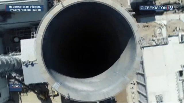 Сдача в эксплуатацию первой газотурбины в Туракурганской ГЭС