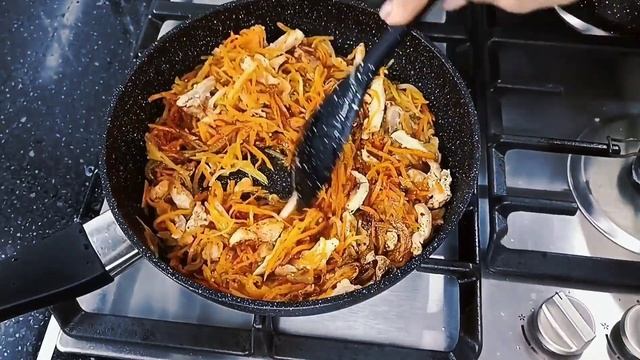 WOW❗️Фунчеза очень#вкусно  #корейскаякухня #быстрыйзавтрак