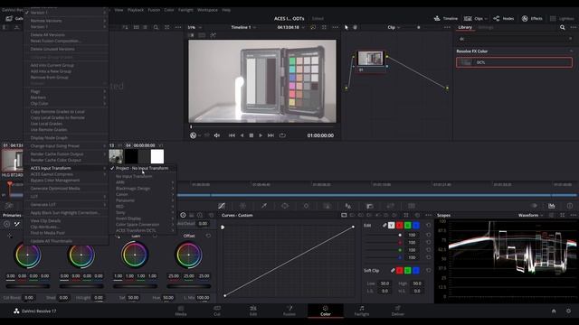 Tutorial: Custom ACES IDT & ODT (Input / Output Transforms) in DaVinci Resolve