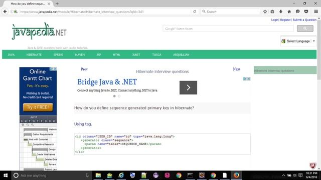 How do you define sequence generated primary key in hibernate?
- javapedia.net смотреть онлайн
