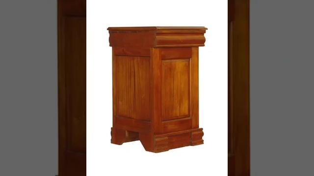 Sophisticated Mahogany Bedside Cabinet with Four Drawers AdobeExpress