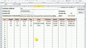 Overview of macro enabled invoice application in ms excel