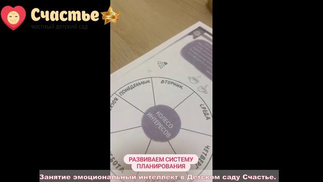 Занятие эмоциональный интеллект в Детском саду Счастье
