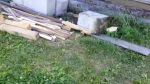 Забор и качели из штакетника