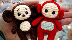 Чебурашка и Телепузик схема амигуруми для вязания игрушки крючком