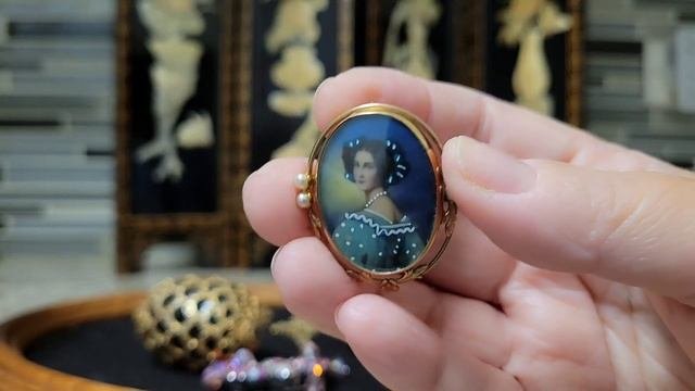 Очень редкая винтажная бижутерия с блошки. Броши, подвески, наборы, часы. Баварские красавицы.Ч.4.