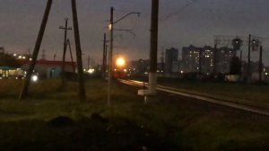 ЭД4М-0420 сообщением Санкт-Петербург - Павловск проследует участок Проспект Славы - Купчино