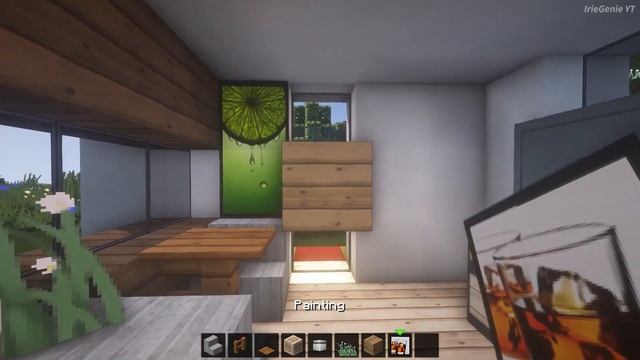 Minecraft: How To Build a 10x10 Modern House Tutorial(Relaxing Video) (#16) | 마인크래프트 건축, 모던하우스, 인테리 смотреть онлайн