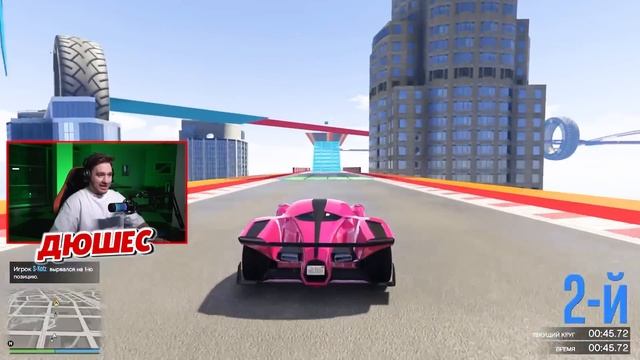 КТО ПЕРВЫЙ СПУСТИТСЯ С ВЫСОКОЙ РАМПЫ В GTA V ЧЕЛЛЕНДЖ! смотреть онлайн