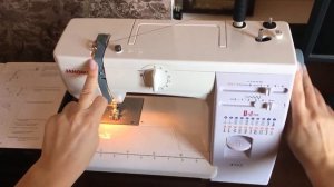 Как заправить верхнюю нить в швейную машинку