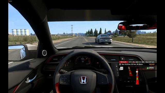Playing ATS with HONDA CIVIC MOD #hondacivic #atsmods must #subscribe