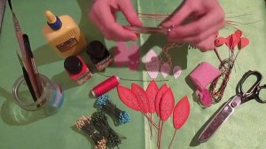 Цветы из ткани своими руками  Лилия фантазийная, заколка для волос 2 часть