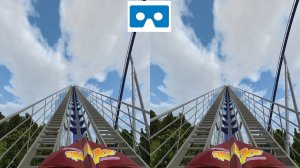 Roller Coaster 30 3D video Side by Side VR box google cardboard