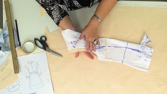 Платье с птицами на Ингу Как сделать сложную выкройку платья Моделирование Раскрой Примерка Часть 2 смотреть онлайн