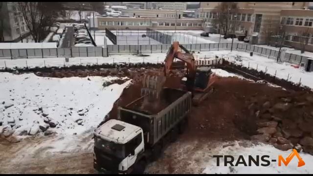 Вывоз грунта с объекта.