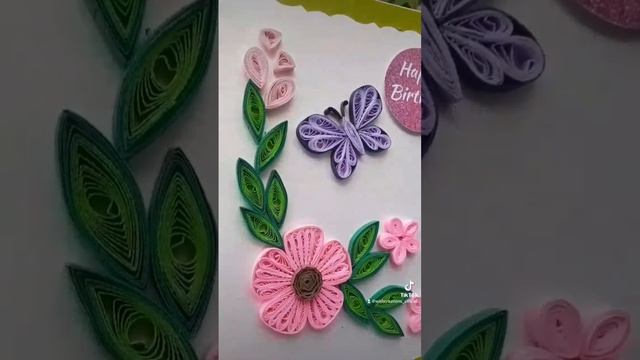 Quilling Birthday Card #handmadecards #birthday #greetingcards #diycards #quilling #paperquilling смотреть онлайн