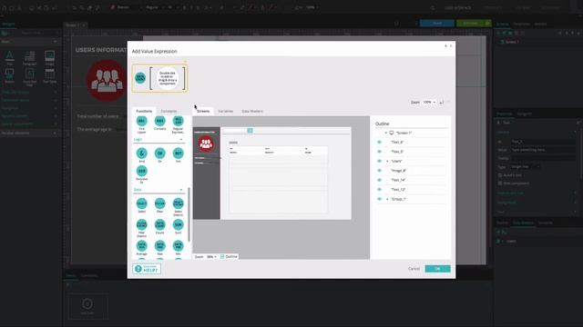 How to display expressions in a data list in you web wireframes смотреть онлайн