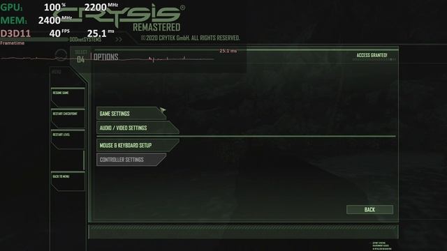 Crysis Remastered |  Radeon 680M | AMD Ryzen 7 6800H APU (6900HS, 6800HS, 6800U)