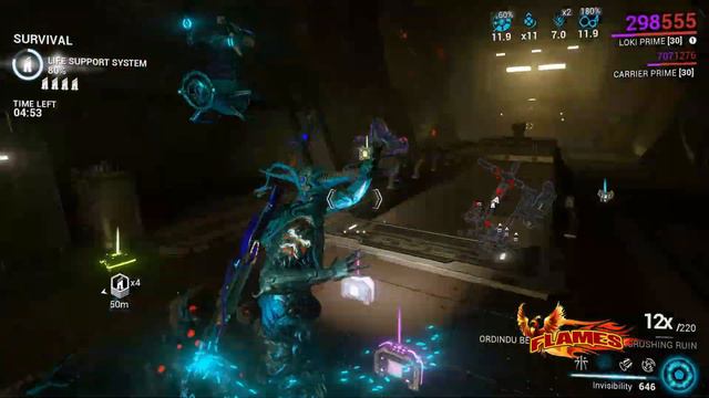 Warframe Cassini (Saturn) Mission Survival level 65-80