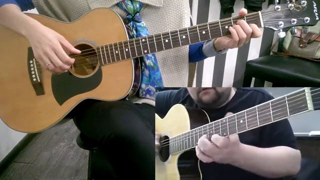 Led Zeppelin - Stairway to Heaven - мелодия в аккордах - продолжение 2 - ученица Елена смотреть онлайн