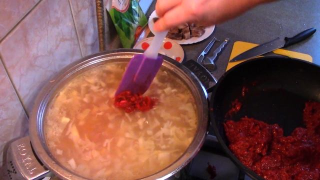 БОРЩ-самый вкусный и подробный рецепт  приготовления домашнего борща с говяжьей грудинкой