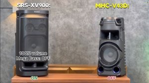 مقایسه اسپیکر XV900 با V43 سونی | Sony V43 vs Sony XV900 Comparison