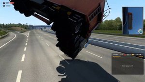 Euro Truck Simulator 2 Перевернулся