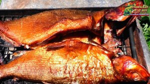 Сиг в шарабане, вкусная рыба горячего копчения,