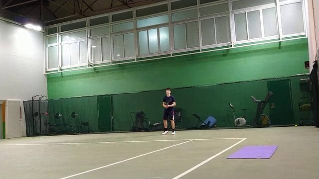 Теннисная тренировка Тихолюк Борис 2007 года рождения