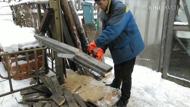 Козлы для пилки дров. Sawbuck. Saegebock. Stihl MS 180. Хельмут Баптист г. Тавда смотреть онлайн