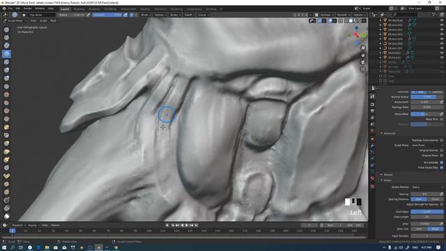 Blender Hard Surface Sculpting Robotic Armor 5