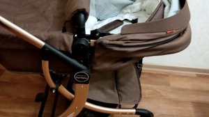 Обзор коляски-трансформер Farfello Aimile Original New gold. Плюсы и минусы