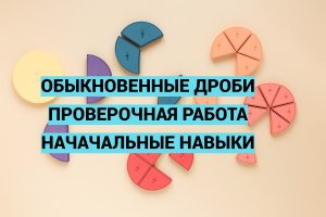 Дроби. Часть 6. Проверочная работа№1 по базовым навыкам