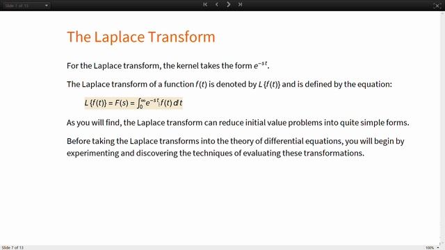 Laplace Transform смотреть онлайн