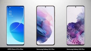 OPPO Reno 6 Pro Plus vs Samsung Galaxy S21 Plus vs Samsung Galaxy S20 Plus