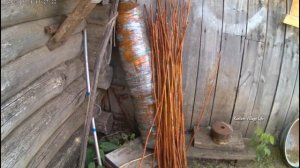 Лайфхак из старых веток малины.Придумай полезное применение для веток малины  Челлендж.