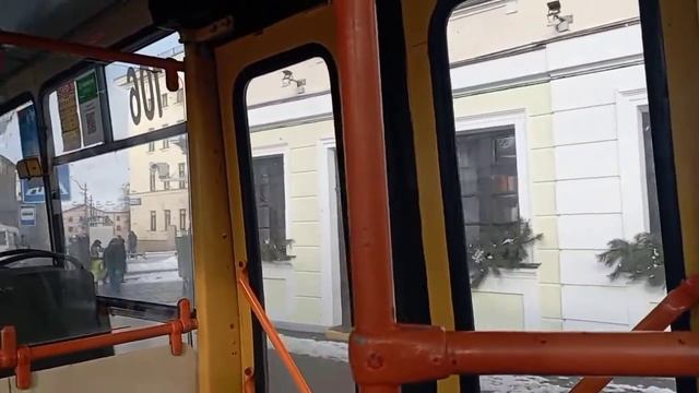 Поездка на троллейбусе бкм 201 с борт(106) по 19 маршруту (Победоносная - Дзевятовка) смотреть онлайн