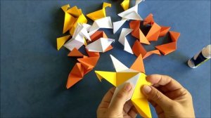 Звёздчатый додекаэдр из бумаги. Origami Lesser Stellated Dodecahedron (Meenakshi Mukerji)
