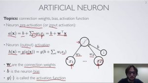 Neural networks [1.1] : Feedforward neural network - artificial neuron