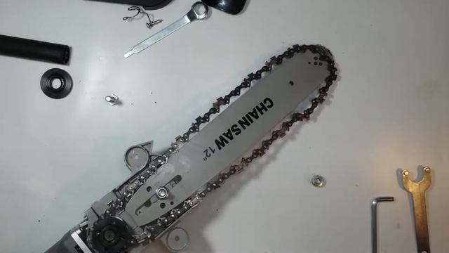 Насадка  на УШМ цепная пила, отличный помощник на даче