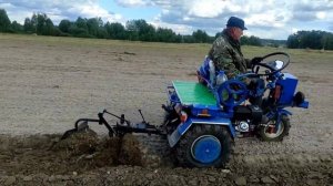 МОТОБЛОК МТЗ 13 БЕЛАРУС / ОСЕННЯЯ ВСПАШКА ПОЛЯ