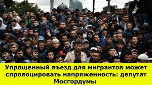 Упрощенный въезд для мигрантов может спровоцировать напряженность депутат Мосгордумы