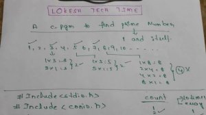 #01 PRIME NUMBER PROGRAM IN C