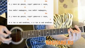 Мукка - Девочка с каре Красивая песня на Гитаре Разбор