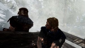 I just clicked start new game... (Skyrim opening glitch)