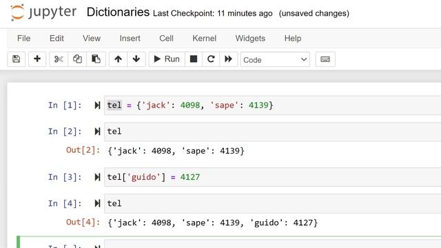 Dictionaries in Python