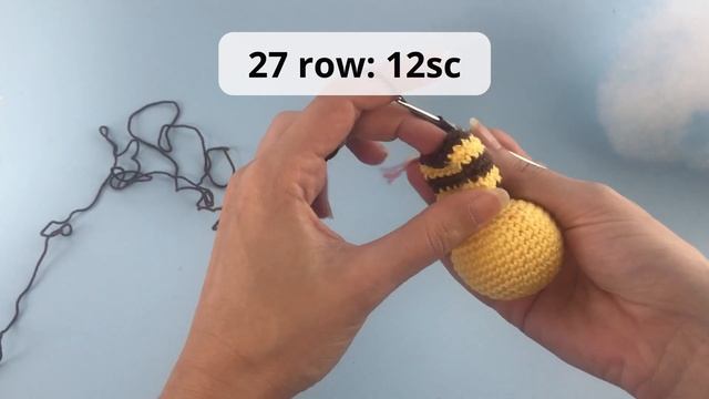 HOW TO CROCHET A BEE. Amigurumi bumblebee tutorial for beginners смотреть онлайн