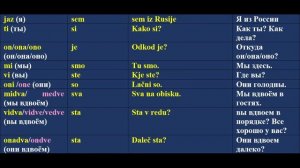 СЛОВЕНСКИЙ ЯЗЫК С НАСТЕЙ. Урок1: глагол быть