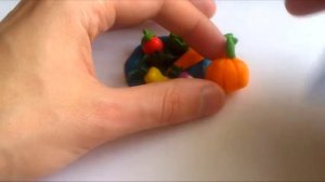 Как слепить овощи из пластилина.