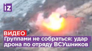 Больше трех не собираться: удар FPV-дрона «вразумил» группку националистов / Известия